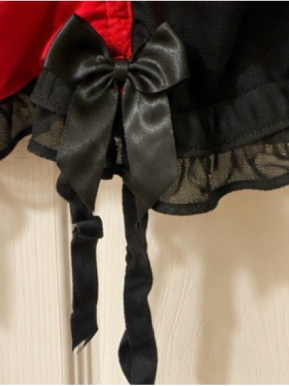 La Senza Red & Black Lace Bustier Chemise | NWT | Size Medium - Picture 5 of 7